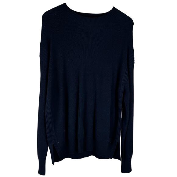 Ted Baker Rashell Cashmere Blend Crew Neck Sweater Navy Blue Size 6 (US 14) EUC - Picture 2 of 10